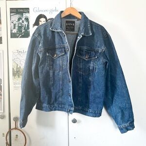 Vintage 90s Women's Blue Denim Jacket